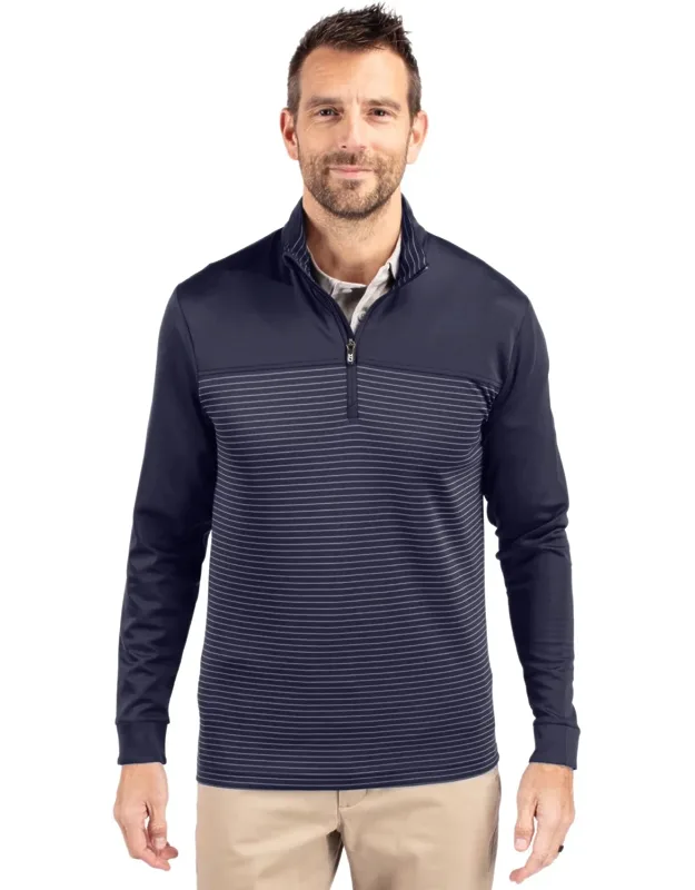 Traverse Stripe Stretch Quarter Zip Pullover Jacket