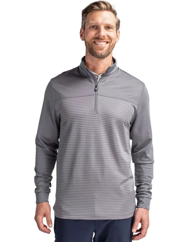 Traverse Stripe Stretch Quarter Zip Pullover Jacket