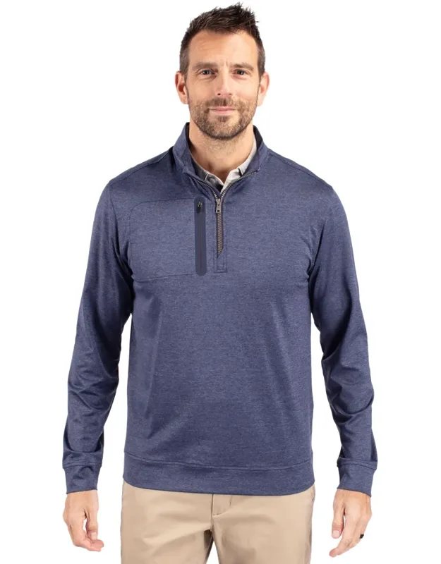 Stealth Heathered Quarter Zip Pullover Jacket