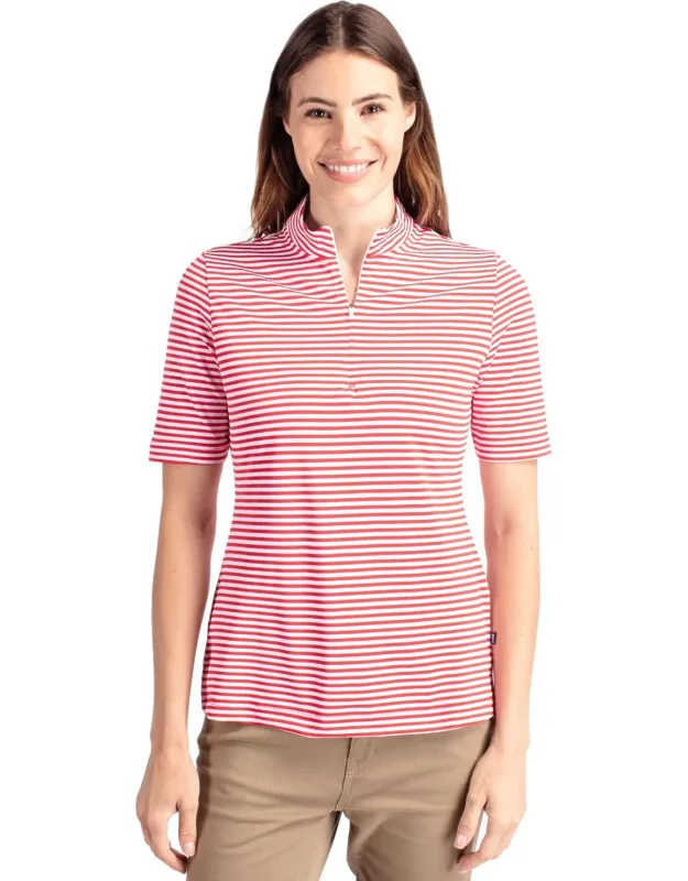 Virtue Eco Pique Stripe Recycled Top
