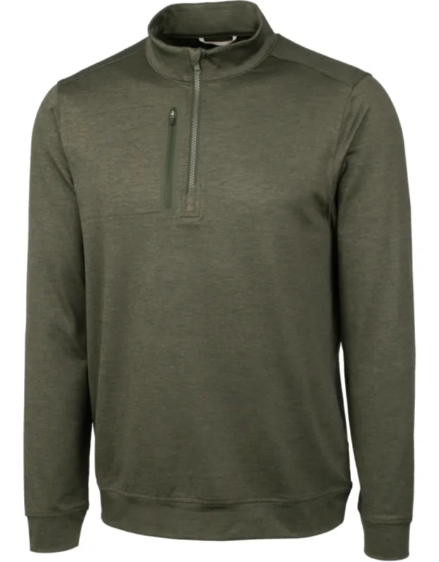Stealth Heathered Quarter Zip Pullover Jacket