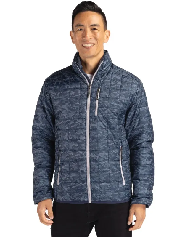 Rainier Primaloft Eco Insulated Full Zip Printed Puffer Jacket