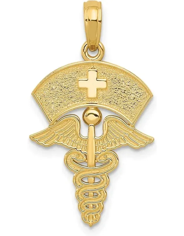 Caduceus Nurses Cap Pendant