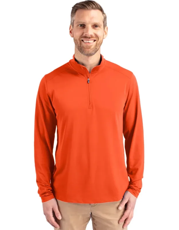 Virtue Eco Pique Recycled Quarter Zip Pullover Jacket