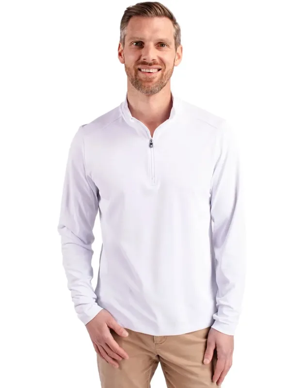 Virtue Eco Pique Recycled Quarter Zip Pullover Jacket
