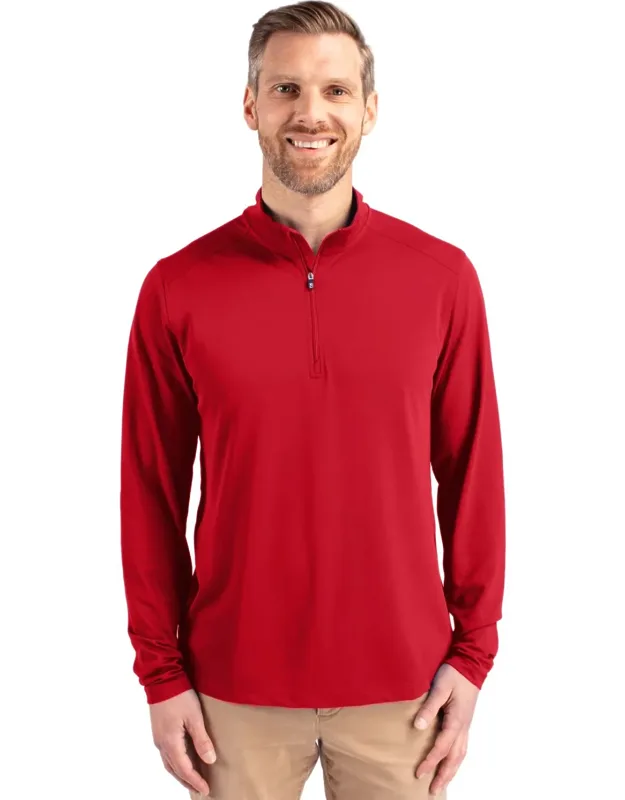 Virtue Eco Pique Recycled Quarter Zip Pullover Jacket