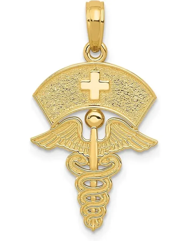 Caduceus Nurses Cap Pendant