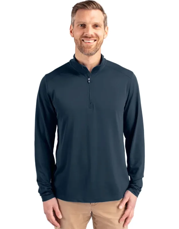 Virtue Eco Pique Recycled Quarter Zip Pullover Jacket