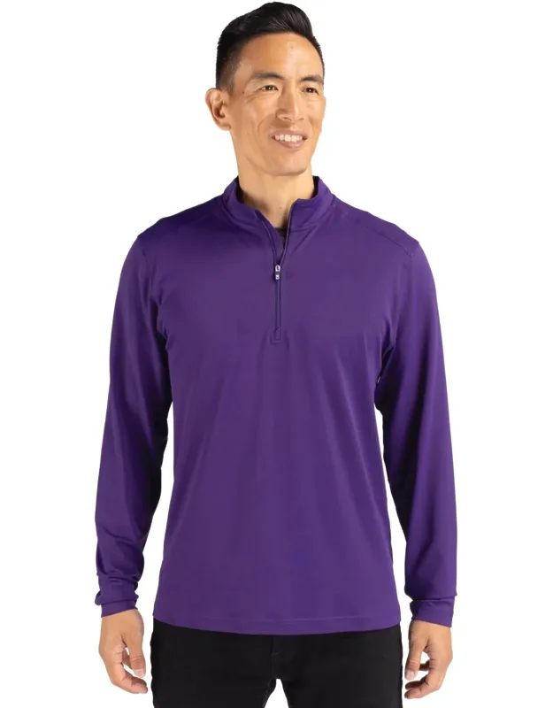 Virtue Eco Pique Recycled Quarter Zip Pullover Jacket