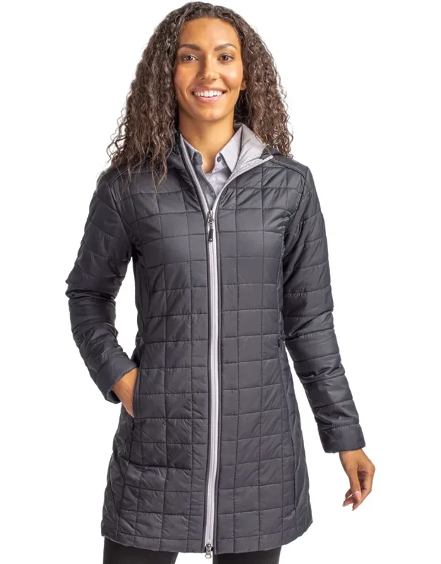 Rainier Primaloft Eco Insulated Hooded Long Coat