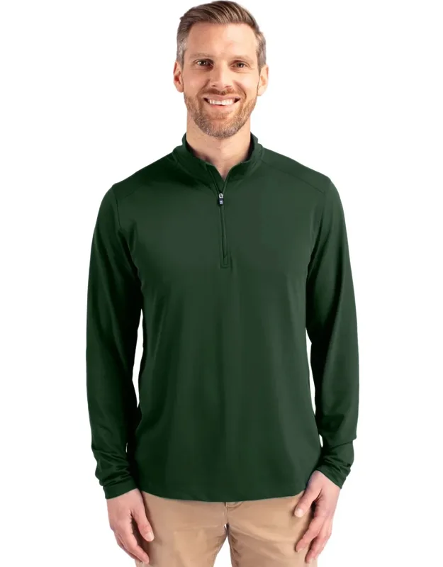 Virtue Eco Pique Recycled Quarter Zip Pullover Jacket
