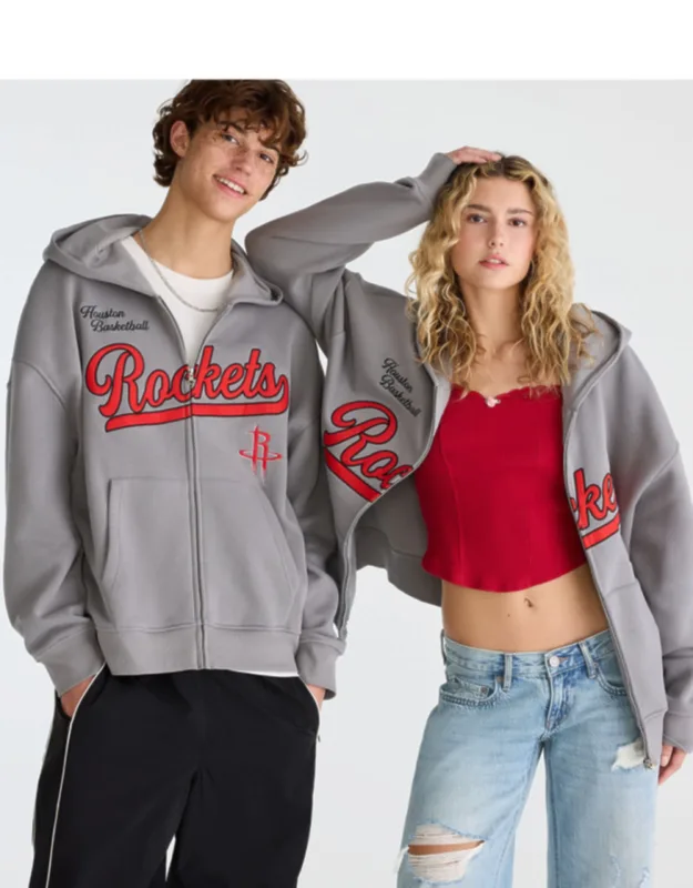 Houston Rockets Basketball Full-zip Hoodie