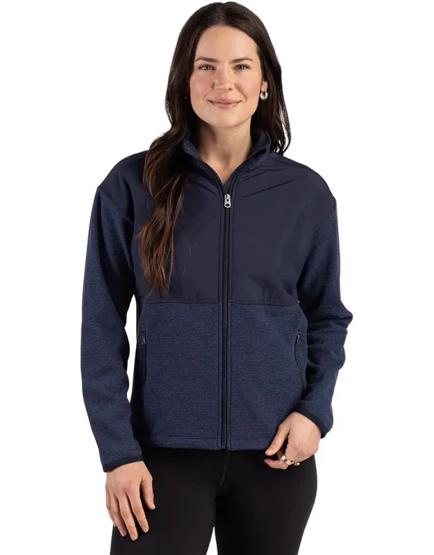 Hunts Point Recycled Fleece Hybrid Full Zip Jacket
