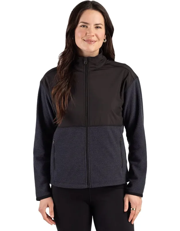 Hunts Point Recycled Fleece Hybrid Full Zip Jacket