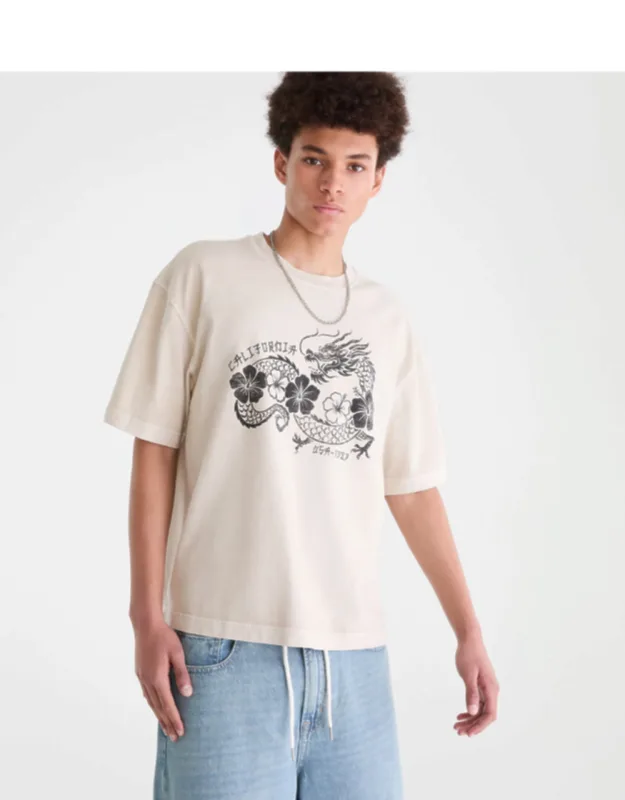 California Dragon Washed Graphic Tee