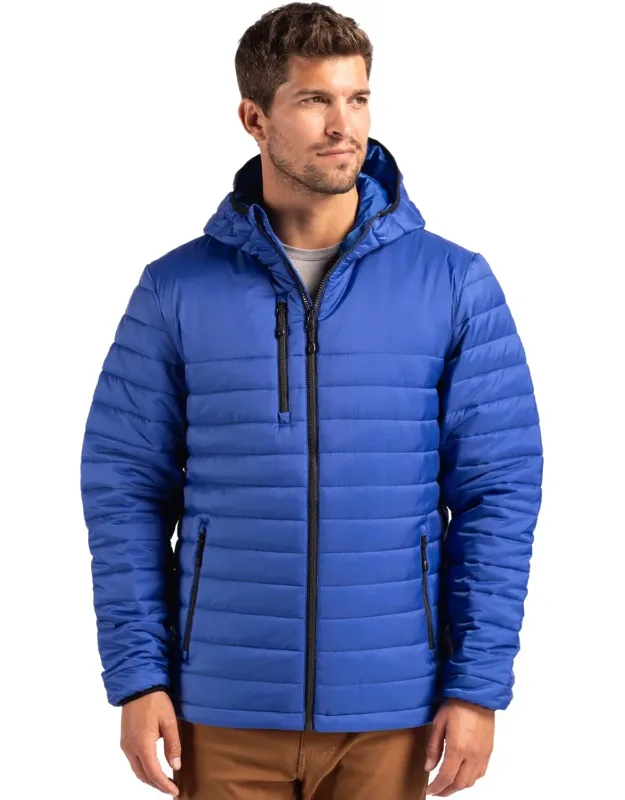 Clique Valhalla Full Zip Puffer Jacket - Water-repellent, Elasticized Hood