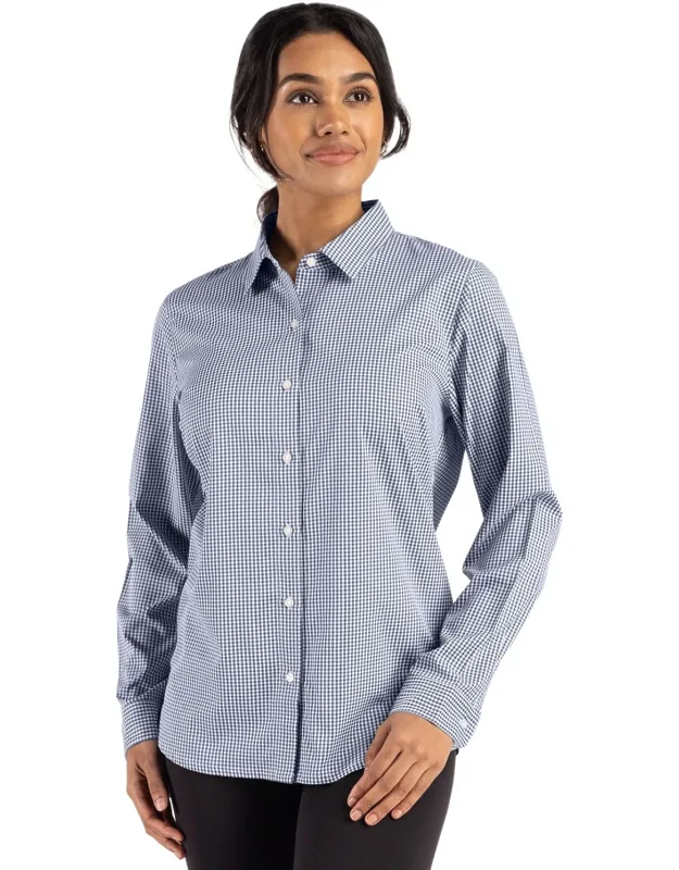 Skyline Epic Confidence Recycled Gingham Performance Fabric Dress Shirt