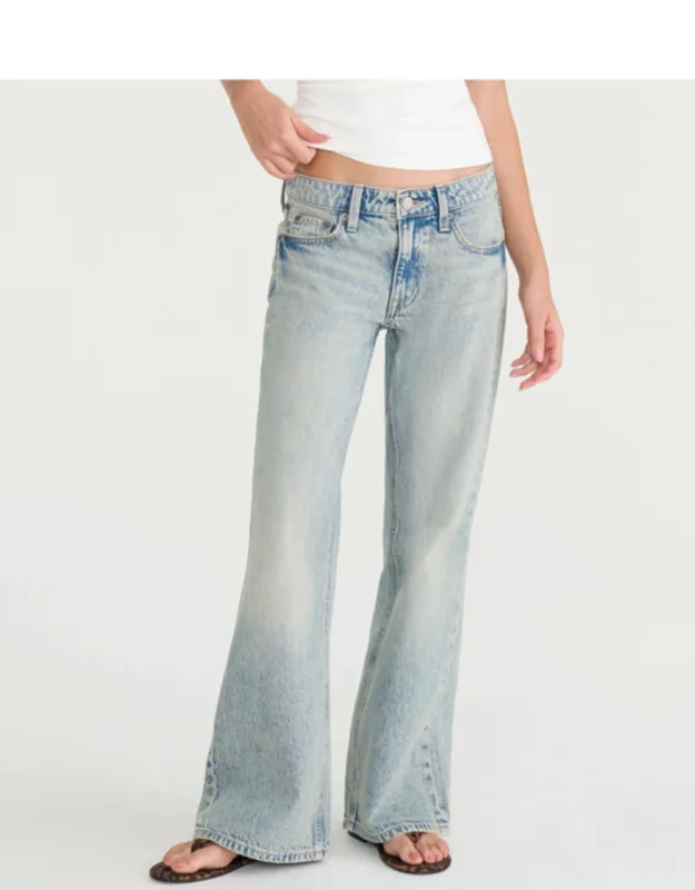 Aeropostale Low-rise Baggy Flare Jean Featuring Recycled Cotton