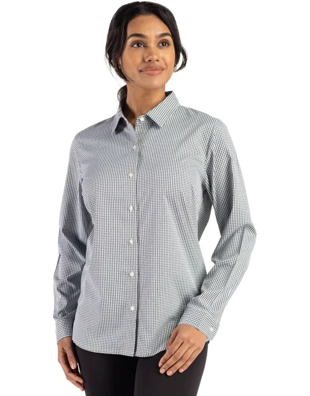 Skyline Epic Confidence Recycled Gingham Performance Fabric Dress Shirt