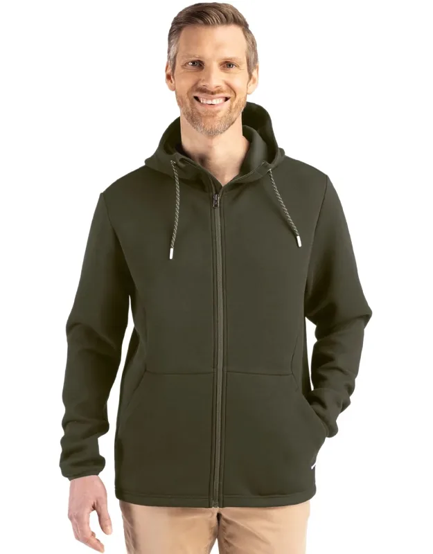 Cutter & Buck Roam Epic Comfort Recycled Full Zip Hooded Jacket - Exceptional Versatility, Eco-friendly Materials