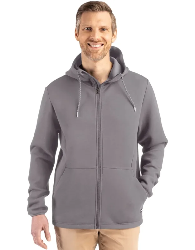 Cutter & Buck Roam Epic Comfort Recycled Full Zip Hooded Jacket - Exceptional Versatility, Eco-friendly Materials