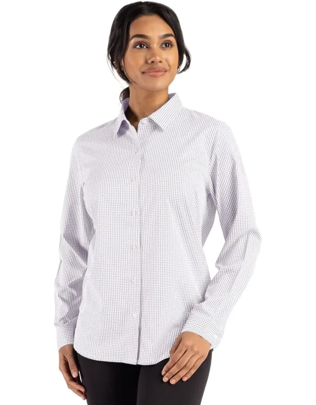Skyline Epic Confidence Recycled Gingham Stain Resistant Dress Shirt