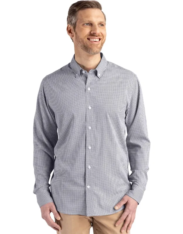 Skyline Epic Confidence Recycled Gingham Dress Shirt With Innovative Performance Fabric And Stain Resistant Finish
