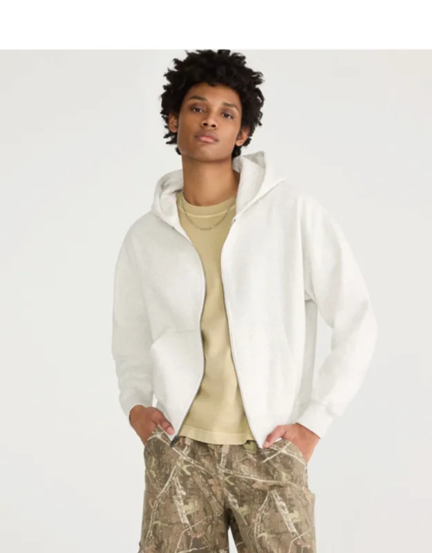 Cloud Soft Boxy Full-zip Hoodie, Super-soft Premium Fleece