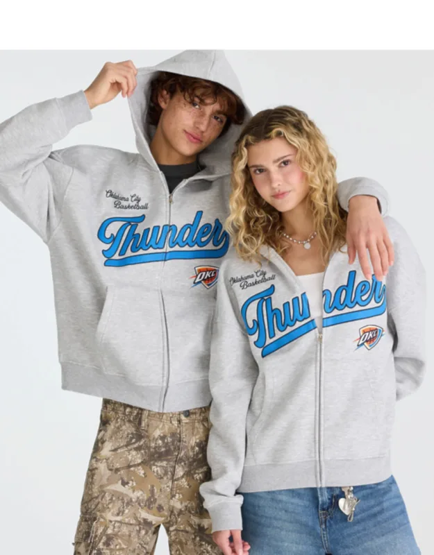 Oklahoma City Thunder Basketball Full-zip Hoodie