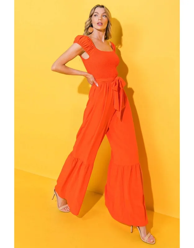 Smile Afternoon Woven Jumpsuit