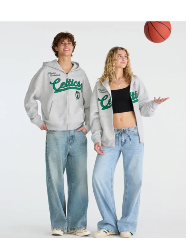 Boston Celtics Basketball Full-zip Hoodie