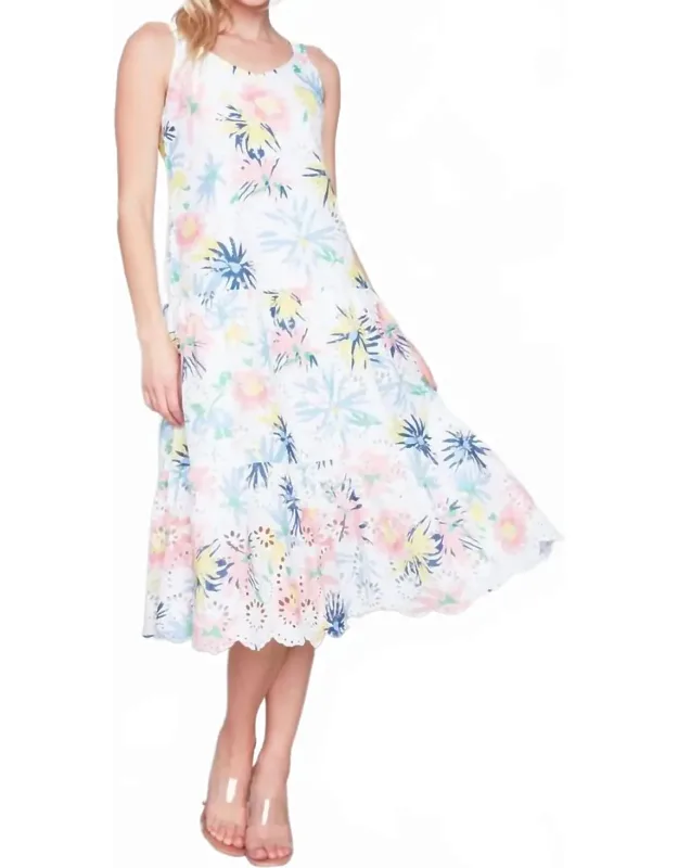 Floral Eyelet Dress