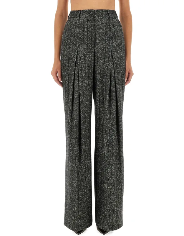 Striped Wool Pants