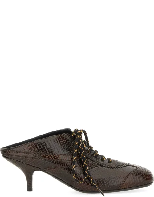Leather Slip-on Mules