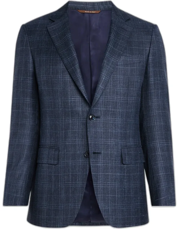 Tonal Plaid Sport Coat