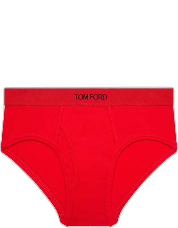 Cotton-stretch Jersey Briefs