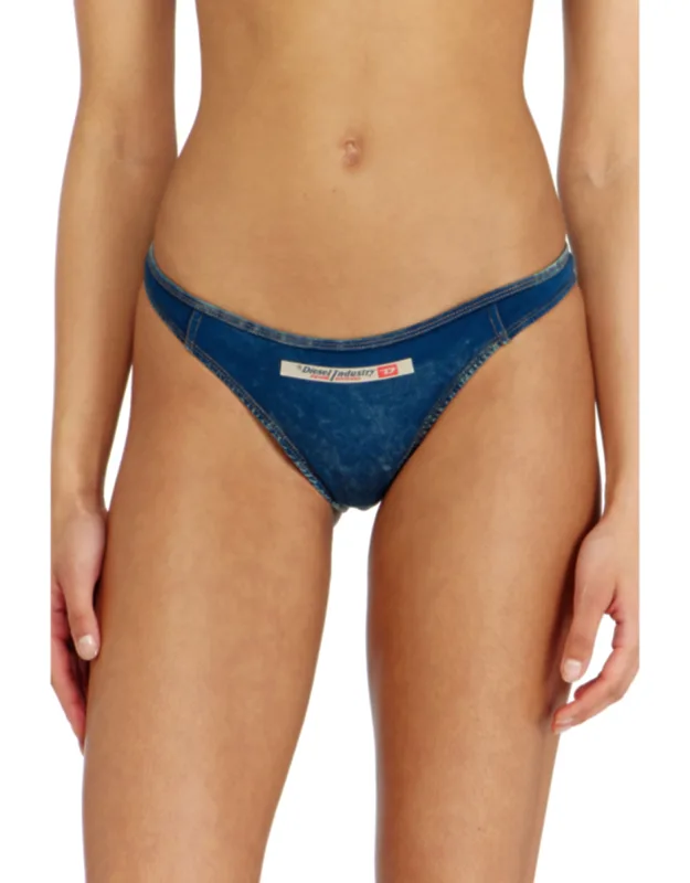 Cotton Brazilian Briefs With Denim Effect