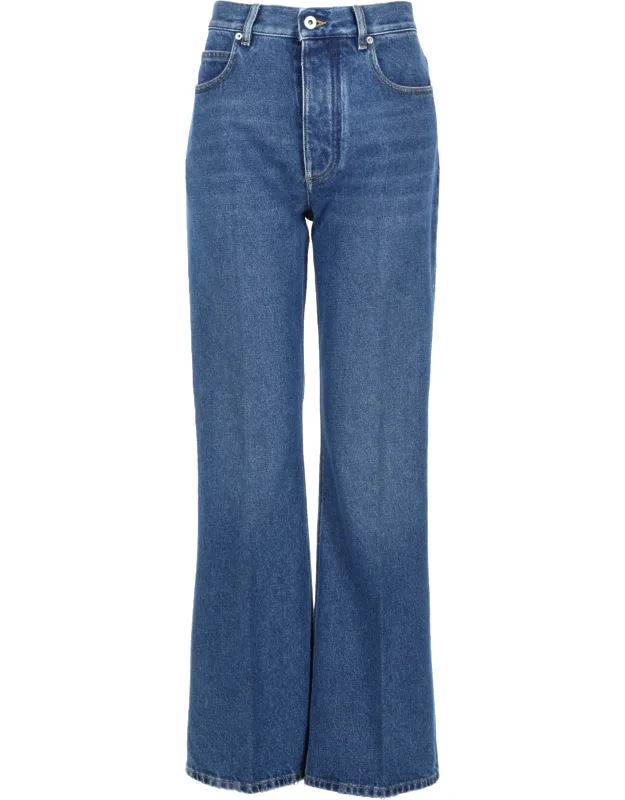 Jeans Svasato Lavaggio Medio