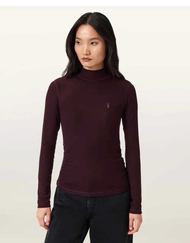 Rina Long Sleeve Roll Neck T-shirt