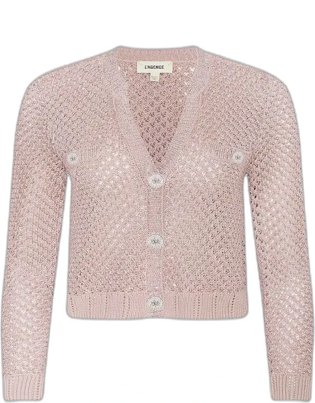 Sequined Knit Cardigan