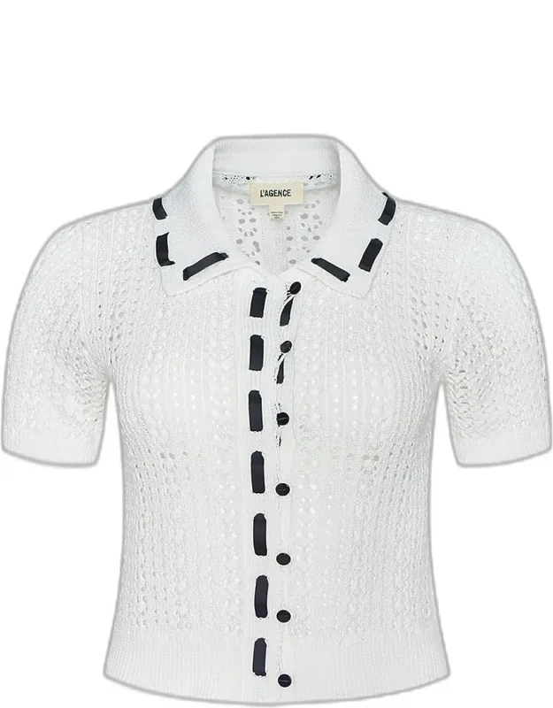 Pointelle-knit Cardigan