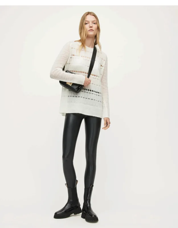 Cora Leather Look High-rise Leggings