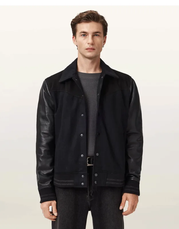 Endleton Leather Bomber Jacket