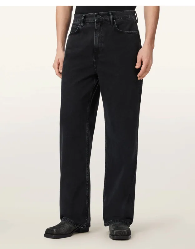 Loose Fit Wide Leg Denim Jeans