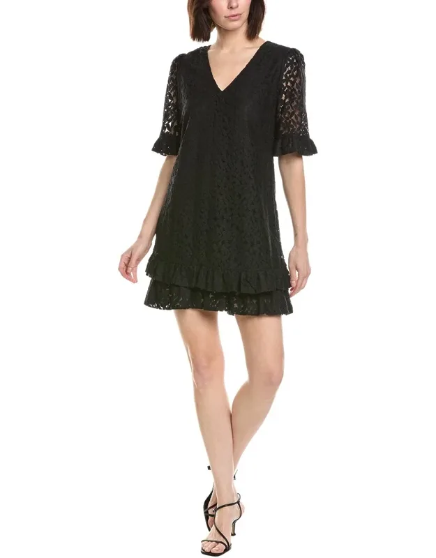 Lace V-neck Shift Dress