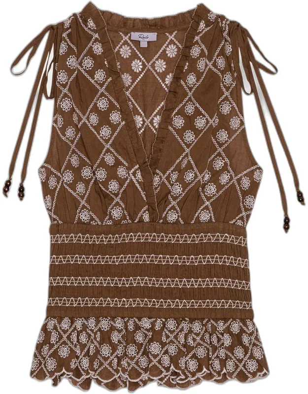 Embroidered Cotton Top