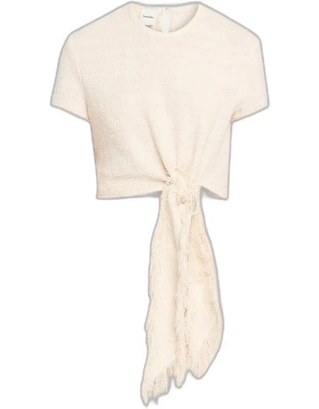 Mariel Cotton Linen Tweed T-shirt