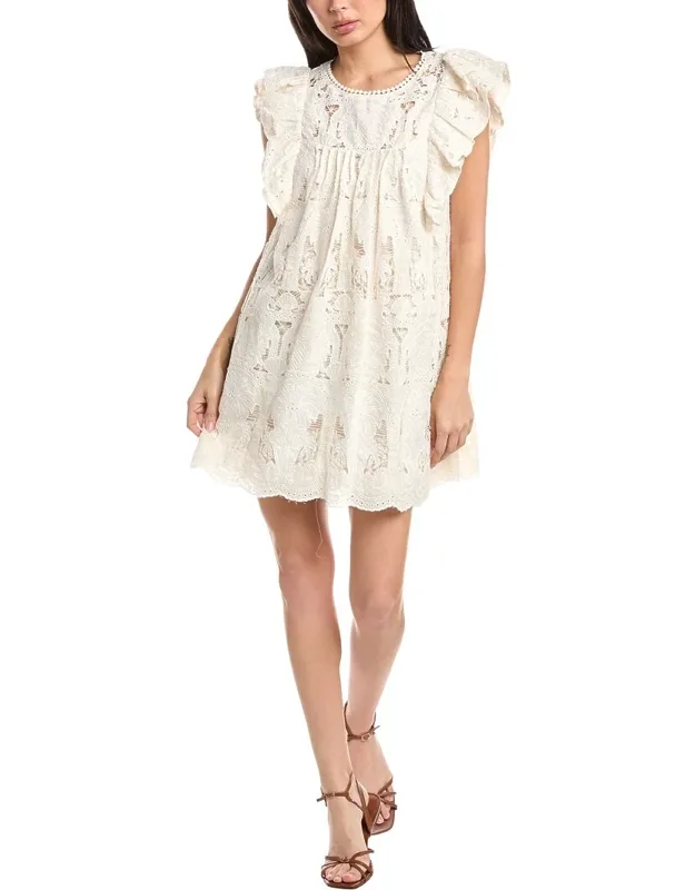 Iva Novelty Lace Mini Dress