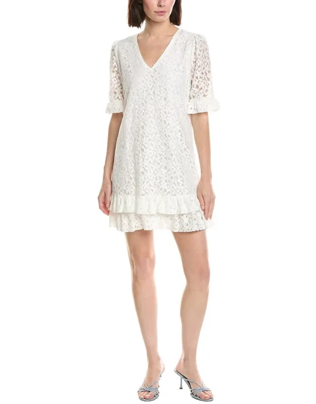 Lace V-neck Shift Dress