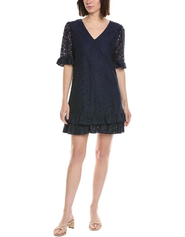 Lace V-neck Shift Dress